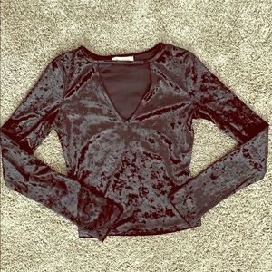Black Velvet Top